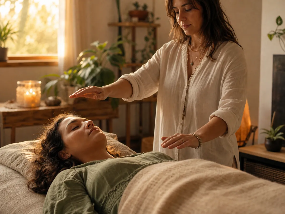 Aperçu d'un site de praticien Reiki réalisé par therapeute.club