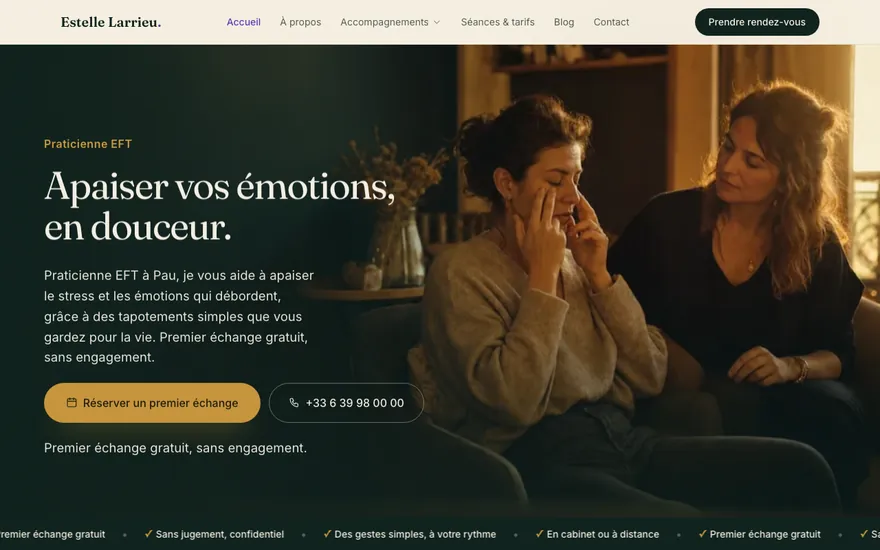 Site de eft à Pau, ambiance Cinématique : immersif, plein cadre